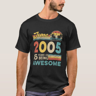 T-shirt Juin 2005 Perturbé 16E Anniversaire 16 Ans Bo