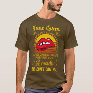 T-shirt Juin Anniversaire Reine