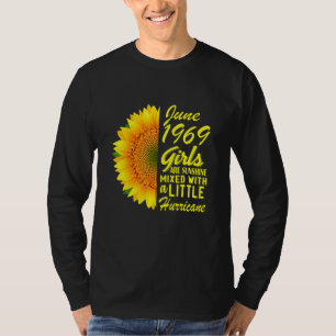 T-shirt Juin Filles 1969 Tournesol 53e anniversaire