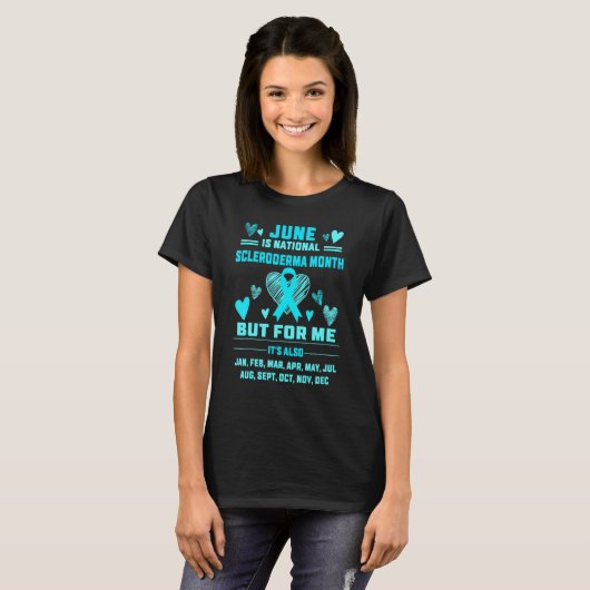 T-shirt Juin Mois National Scleroderma Sensibilisation (Devant entier)