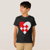 T-shirt Julehjerte Danish Pleated Christmas Hearts (Devant entier)