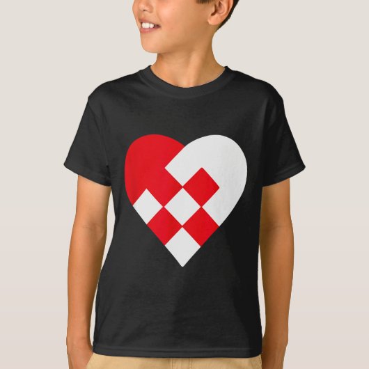 T-shirt Julehjerte Danish Pleated Christmas Hearts (Devant)