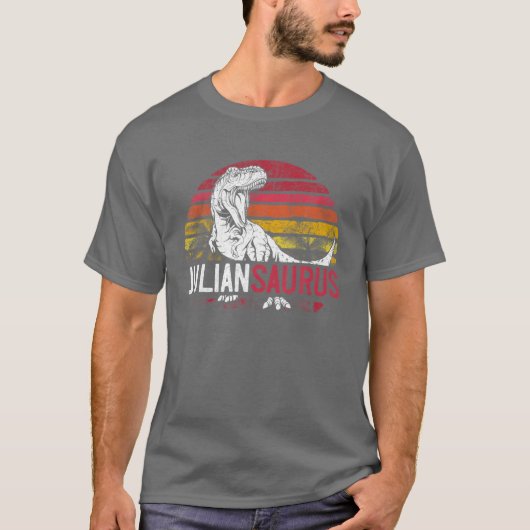 T-shirt Julian Saurus Funny Personalized Dinosaur (Devant)