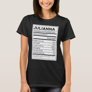 T-shirt Julianna Nutrition Information Problème Résoudre H