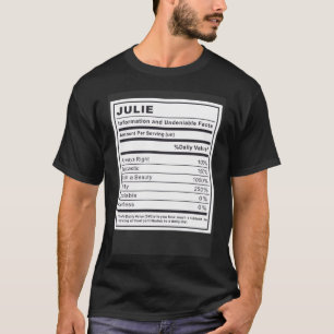 T-shirt Julie Information et faits indéniables