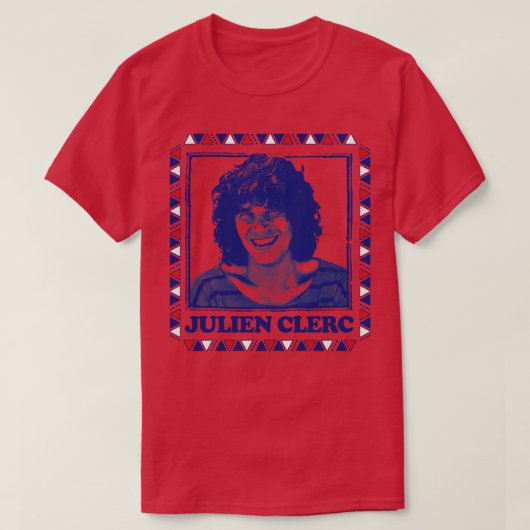 T-shirt Julien Clerc Retro Design (Design devant)