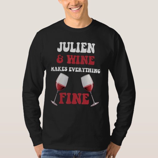 T-shirt JULIEN Et Vin Font Tout Le Bien Nom JULIEN (Devant)