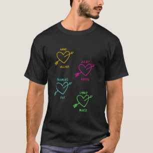 T-shirt & Juliet Graffiti Love Hearts Musical Theatre Musi