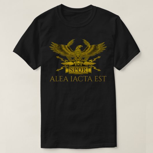 T-shirt Julius Caesar Citation Alea Iacta Est SPQR Roman H (Design devant)
