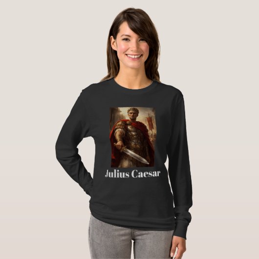 T-shirt Julius Caesar noir (Devant entier)