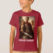 T-shirt Julius Caesar rouge profond (Devant)