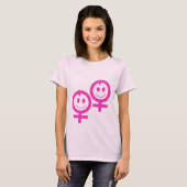 T-shirt jumeau de filles (Devant entier)