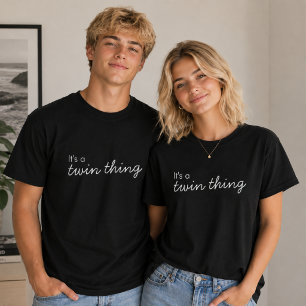 T-shirt Jumeaux   C'est une histoire de jumeaux Te