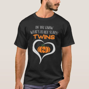 T-shirt Jumeaux Halloween Grossesse Faire-part costume Exp