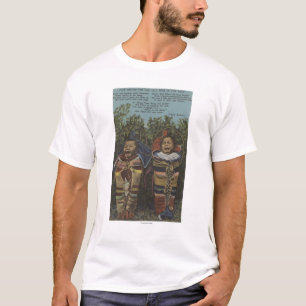 T-shirt Jumeaux indiens dans les papooses et "juste le
