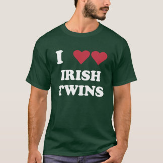 T-SHIRT JUMEAUX IRLANDAIS DU "COEUR" I