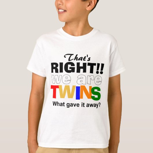 T-shirt jumeaux sassy (Devant)
