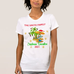 T-shirt jumelé du groupe de vacances de Noël
