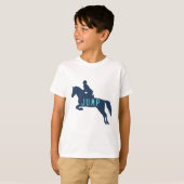 T-shirt jump horse rider hunter jumper (Devant entier)