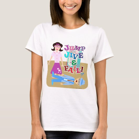 T-shirt Jump Jive et Fail Goofy Swing Dancing Dessin (Devant)