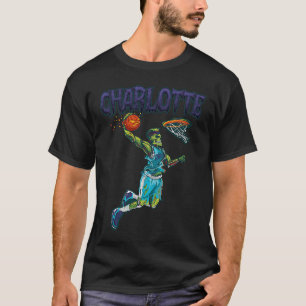 T-shirt Jump Zombie Charlotte Dunk Joueur Halloween Pumpki
