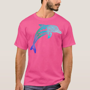 T-shirt Jumping Dolphin Tribal