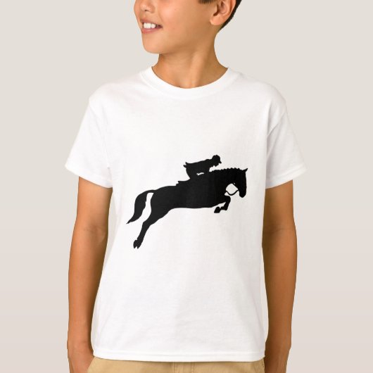 T-shirt Jumping Galloping Running Horse (Devant)