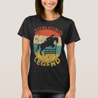 T-shirt Jumping Legend Vintage Retro Anglais Horse Show Ju