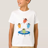 T-shirt Jumping mignon Haricots de bonbons portant des lun (Devant)
