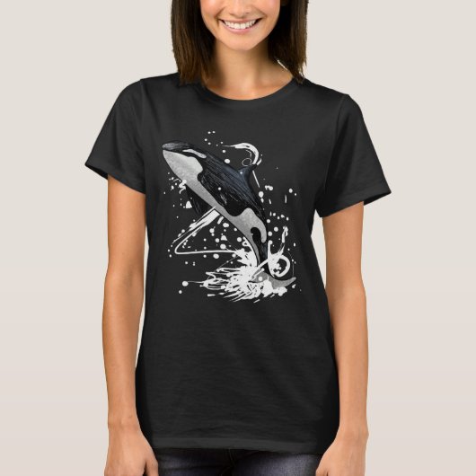 T-shirt Jumping Orca Killer Whale (Devant)