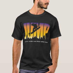 T-shirt Jumping snowboarder