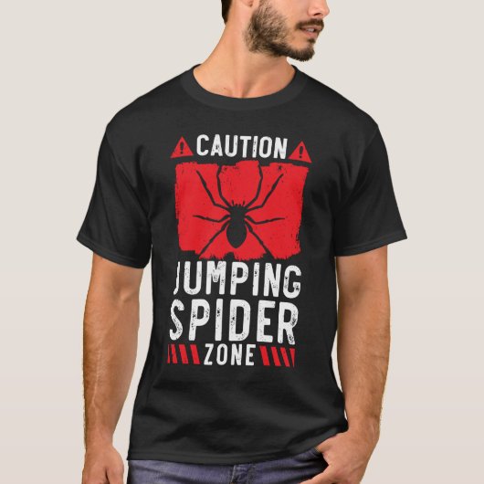T-shirt Jumping Spider Zone Arachnid Tarantula Keeper Spid (Devant)