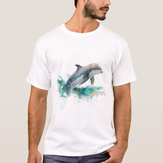 T-shirt Jumping Theme dolphin Gift Idea