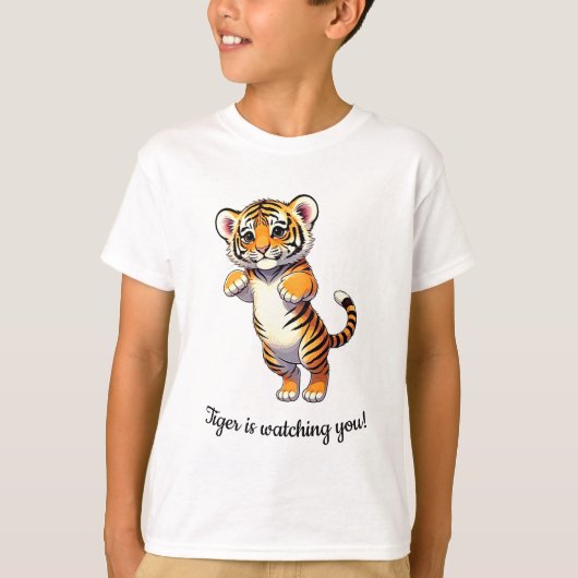 T-shirt Jumping Tiger Cub (Devant)