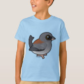 T-shirt Junco aux yeux foncés (dos rouge) (Devant)