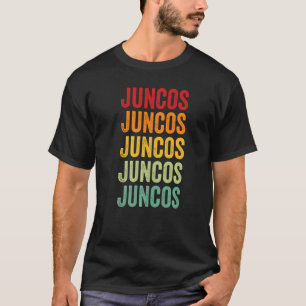 T-shirt Juncos County Porto Rico Rainbow Text