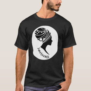 T-shirt Jundixième Melanin Femmes Noires Cheveux Naturels