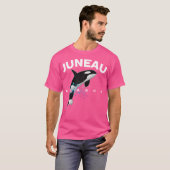 T-shirt Juneau Alaska Orca Killer Whale Watching Camping V (Devant entier)