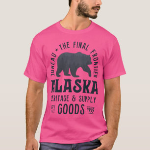 T-shirt Juneau Alaska Ours La Dernière Frontière F