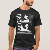 T-shirt Juneau Skier Skier Hiver Snowboard Snowboard Snowb (Devant)