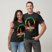 T-shirt Junenth 1865 Celebrate Freedom Celebrating Black W (Unisexe)