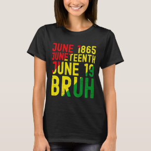 T-shirt junenth 1865 frère afro-américain noir font