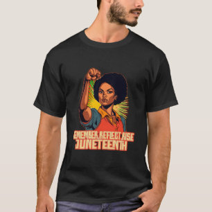 T-shirt Junenth 1865 Rappeler Réfléchir Élever Célébrer Ju