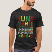 T-shirt Junenth 1865 Remembering My Ancestors Junenth (Devant)