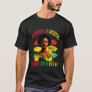 T-shirt Junenth Remembering My Ancestors Black