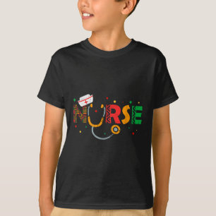 T-shirt Junet1 Infirse Stethoscope Melanin Rn Afro Cultu
