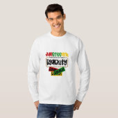 T-shirt JunetDix Blackity Noir Noir Funny (Devant entier)