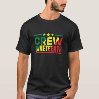 T-shirt Junetdix Crew American Africa 1865 Noir US Usa