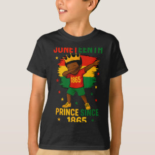 T-shirt Juneteenth 1865 bambins garçon faisant le dab prin