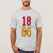 T-shirt Juneteenth 1865 - Histoire des Noirs (Devant)